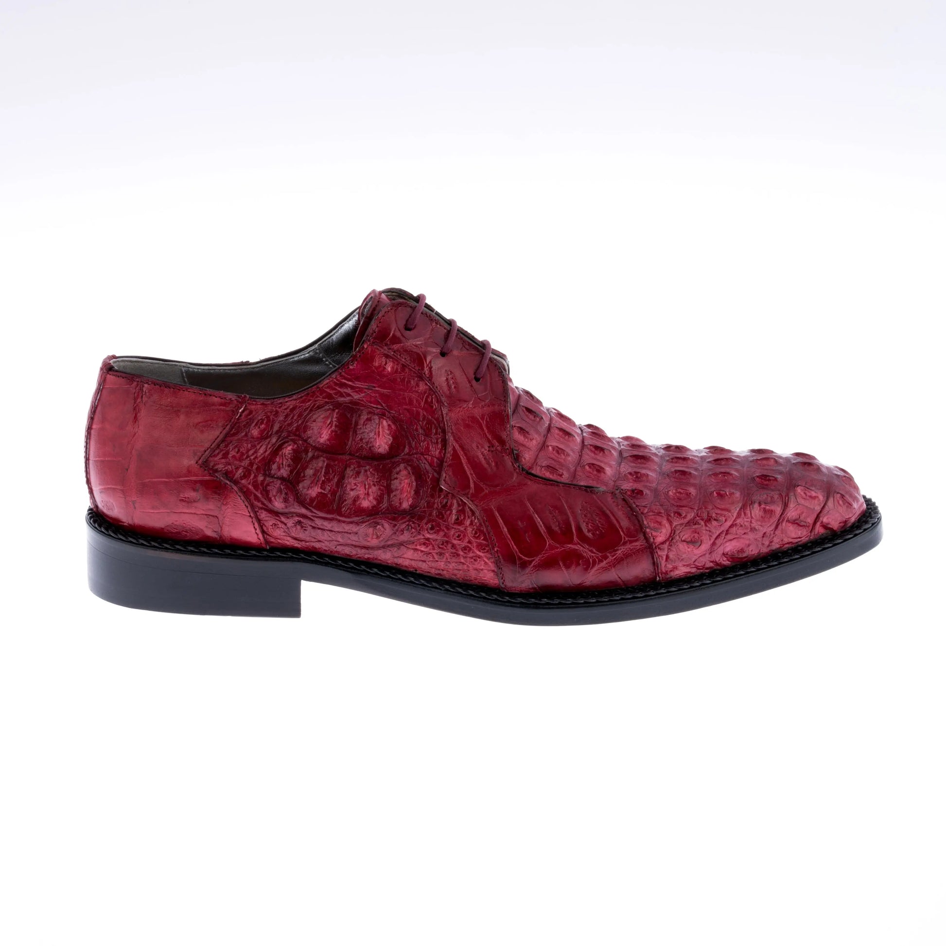 Mauri 2982/1 Ruby Red Genuine Hornback/Baby Crocodile Oxfords