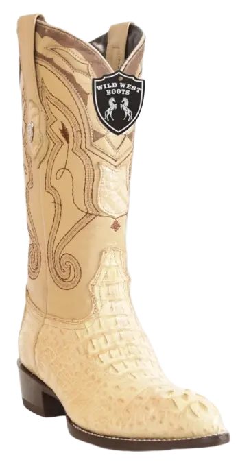 Wild West 2990211 Men's Oryx Genuine Caiman Crocodile Hornback J Toe Cowboy Boots