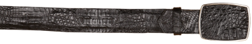 Wild West 2C11A0205 Black Genuine Caiman Crocodile Hornback Cowboy Belt Suit Essence