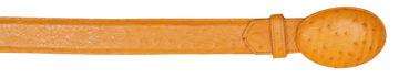 Wild West 2C11A0402 Buttercup Genuine Smooth Ostrich Cowboy Belt