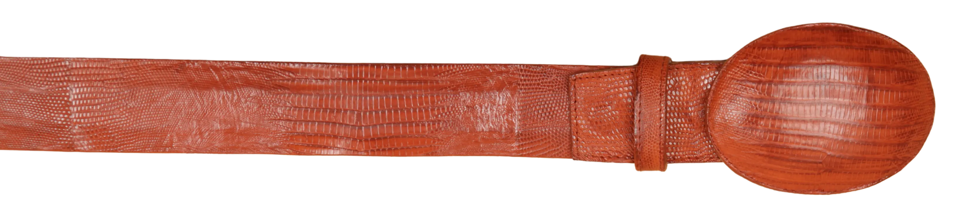 Wild West 2C11A0703 Cognac Genuine Teju Lizard Cowboy Belt Suit Essence