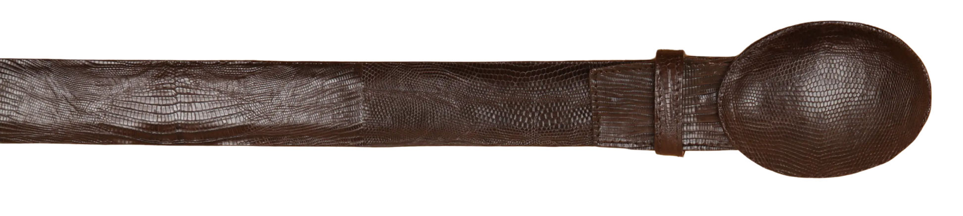 Wild West 2C11A0707 Brown Genuine Teju Lizard Cowboy Belt Suit Essence