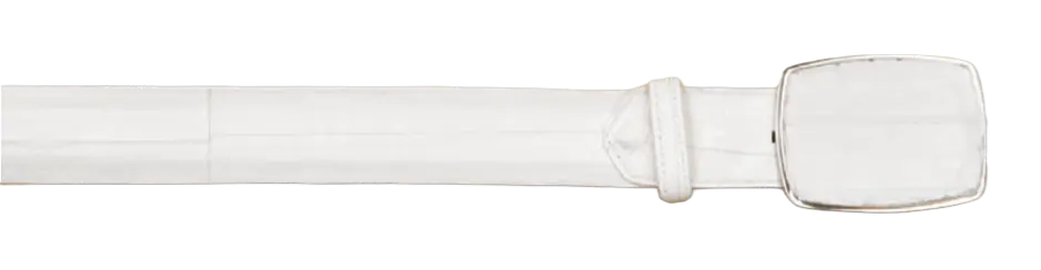 Wild West 2C11A0828 White Genuine Eel Cowboy Belt
