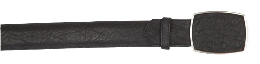 Wild West 2C11A3105 Black Genuine Leather Cowboy Belt