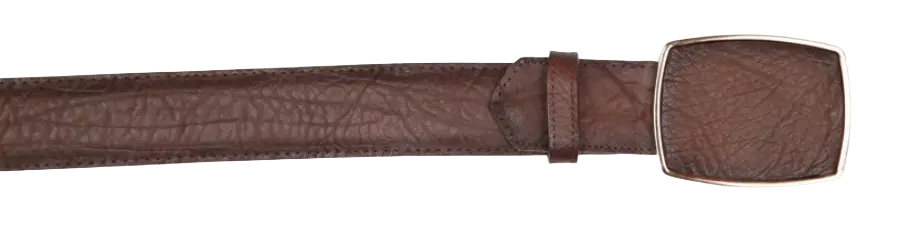 Wild West 2C11A3116 Faded Brown Genuine Leather Cowboy Belt