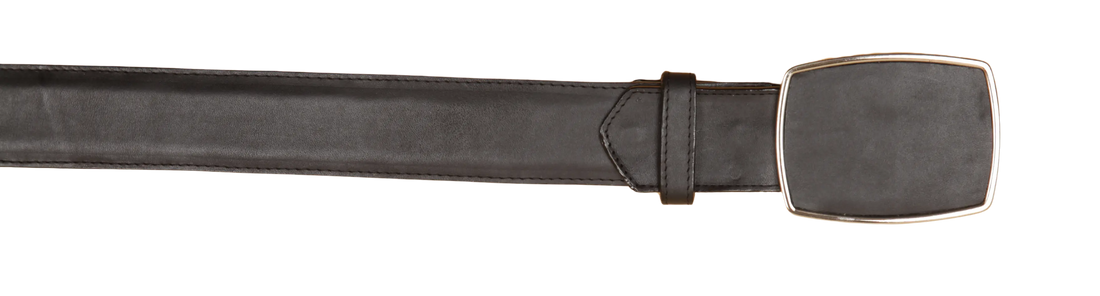 Wild West 2C11A3805 Black Genuine Leather Cowboy Belt Suit Essence