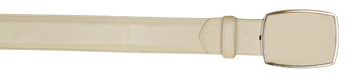 Wild West 2C11A5104 Winter White Genuine Leather Cowboy Belt Suit Essence
