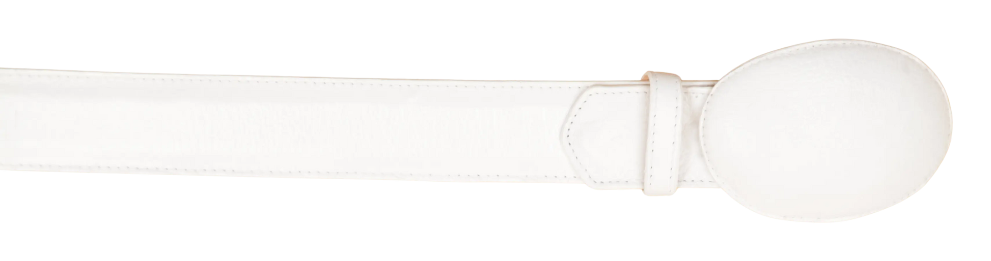 Wild West 2C11A5128 White Genuine Leather Cowboy Belt Suit Essence