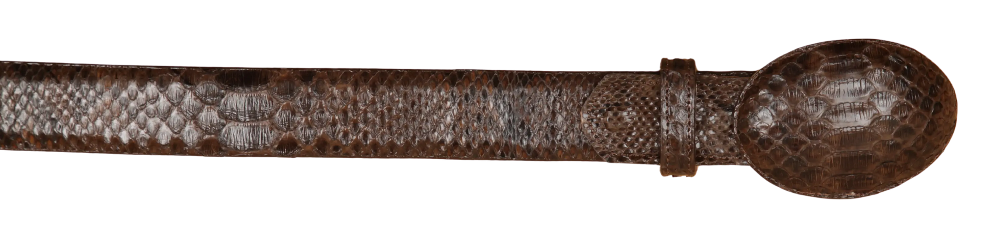 Wild West 2C11A5707 Brown Genuine Python Cowboy Belt Suit Essence