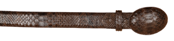 Wild West 2C11A5707 Brown Genuine Python Cowboy Belt Suit Essence