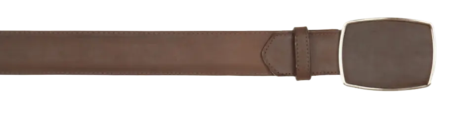 Wild West 2C11A6207 Brown Genuine Leather Cowboy Belt
