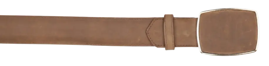 Wild West 2C11A6231 Tan Genuine Leather Cowboy Belt