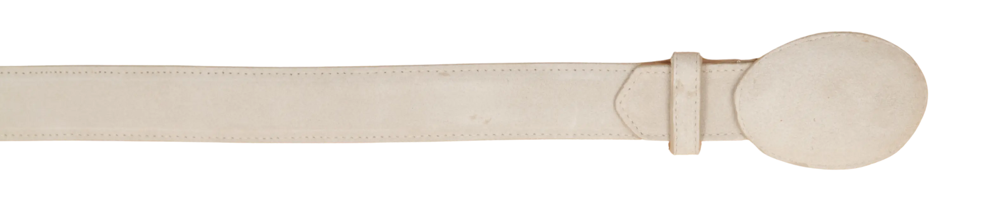 Wild West 2C11A6604 Winter White Genuine Leather Cowboy Belt Suit Essence