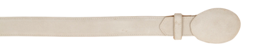 Wild West 2C11A6604 Winter White Genuine Leather Cowboy Belt Suit Essence