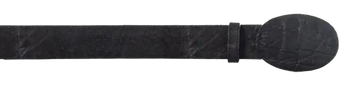 Wild West 2C11A7005 Black Genuine Elephant Cowboy Belt