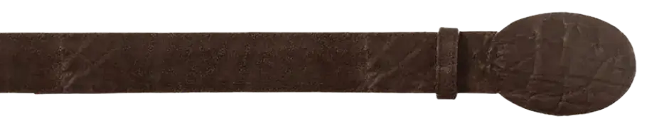 Wild West 2C11A7007 Brown Genuine Elephant Cowboy Belt