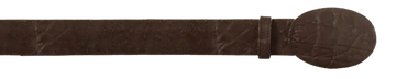 Wild West 2C11A7007 Brown Genuine Elephant Cowboy Belt