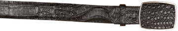 Wild West 2C11A8205 Black Genuine Caiman Crocodile Belly Cowboy Belt Suit Essence