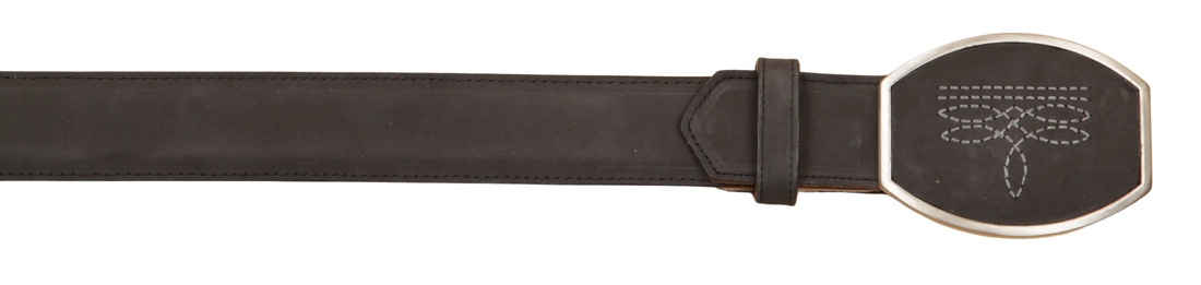 Wild West 2C11AR6309 Gray Genuine Leather Cowboy Belt Suit Essence