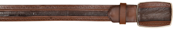 Wild West 2C25U0716 Faded Brown Genuine Teju Lizard Cowboy Belt Suit Essence