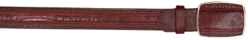 Wild West 2C25U0743 Faded Burgundy Genuine Teju Lizard Cowboy Belt Suit Essence