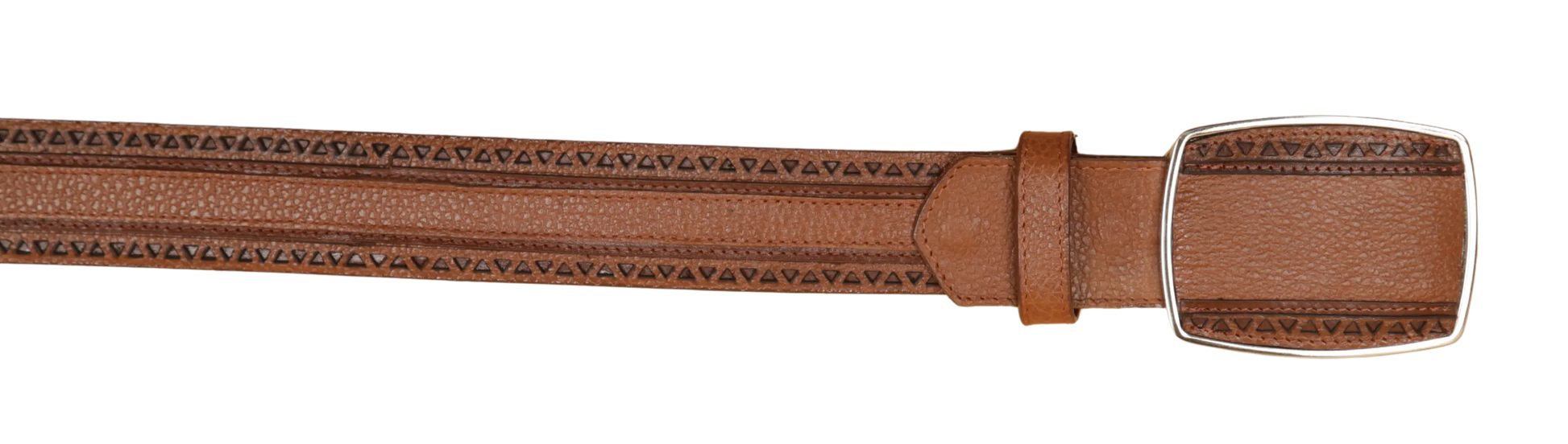 Wild West 2C25U2751 Honey Genuine Leather Cowboy Belt