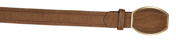 Wild West 2C25U9951 Honey Genuine Leather Cowboy Belt