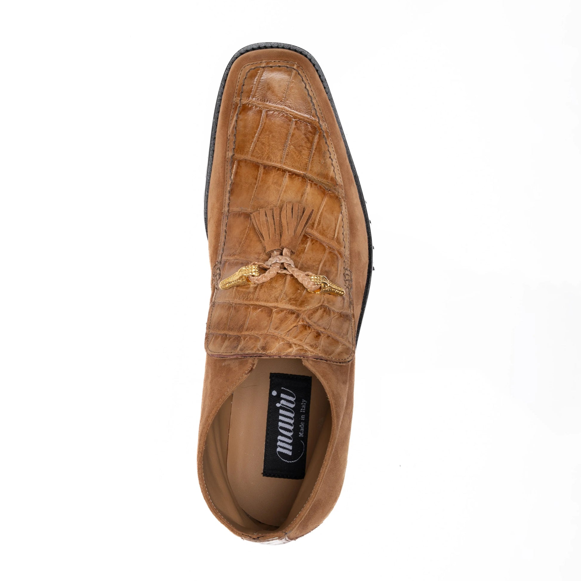 Mauri 3045/4 Hand Painted Brandy Genuine Suede/Alligator Boots
