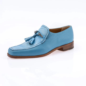 Mauri 3045/6 Light Blue Genuine Time/Baby Crocodile Loafers