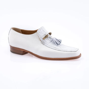Mauri 3045/6 White Genuine Time/Baby Crocodile Loafers