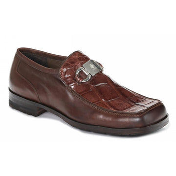 Mauri Blade3045 Sport Rust Genuine Calfskin/Body Alligator H/-Painted Horse Bit Loafer Shoes