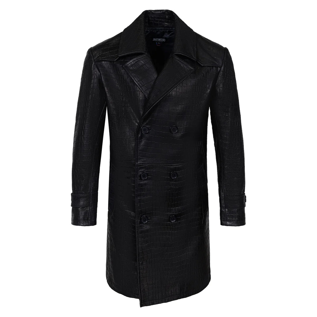 Jakewood 3110 Black Genuine Xman Double Breasted Wool Jacket