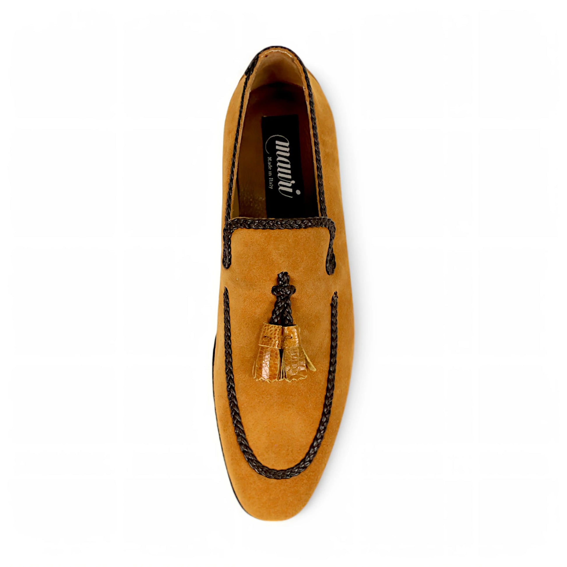 Mauri 3262 Toffee Genuine Ostrich Leg/Suede Loafers