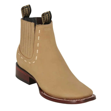 Los Altos 32B6311 Women's Oryx Genuine Nubuck Wide Square Toe Charro Short Boots