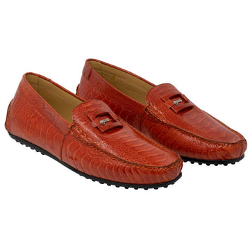 Mauri Scenic 3405 Gerbera Genuine Ostrich Leg Loafer Shoes