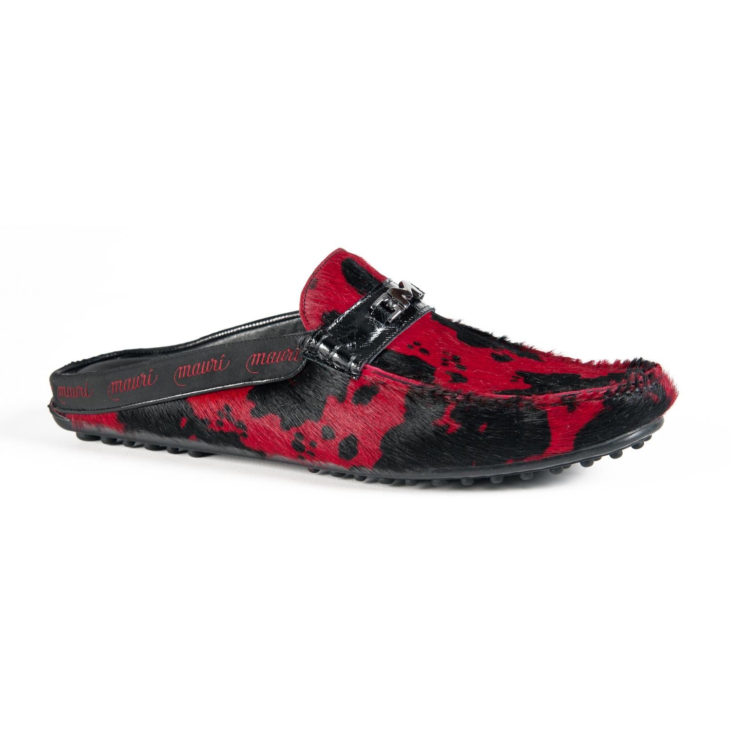 Mauri 3423/2 Red/Black Genuine Pony/Karung Half Shoes