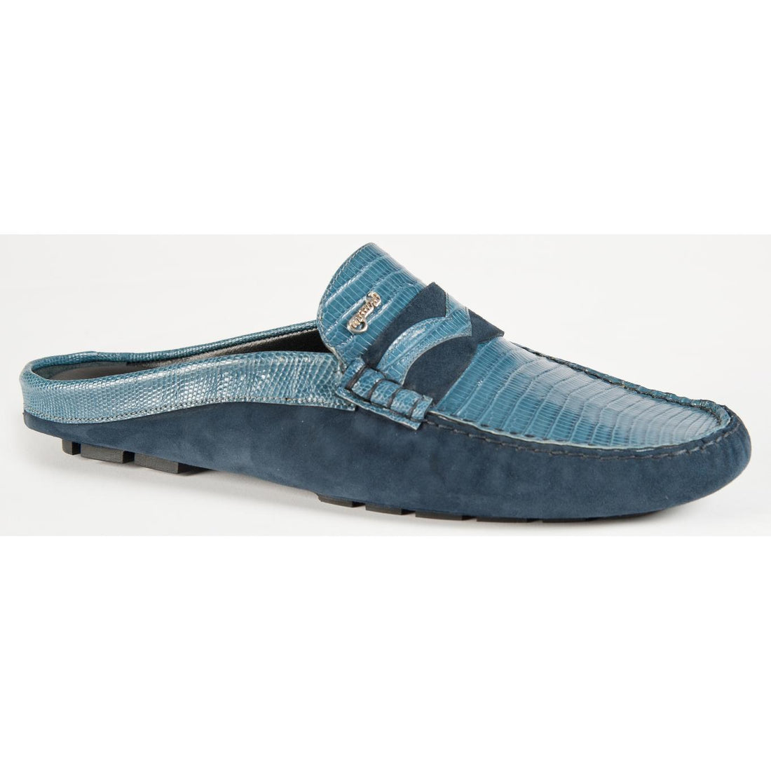 Mauri 3435/1 Caribbean Blue Genuine Tejus/Suede Half Shoes