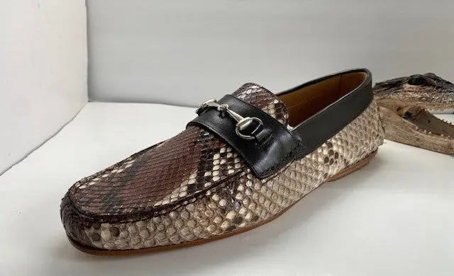 Mauri 3452/1 Natural/Sport Rust Genuine Python/Calf Loafers