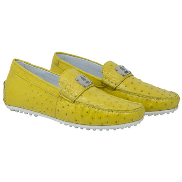 Mauri Sunset 3470 Mimosa Genuine Ostrich Loafer Shoes