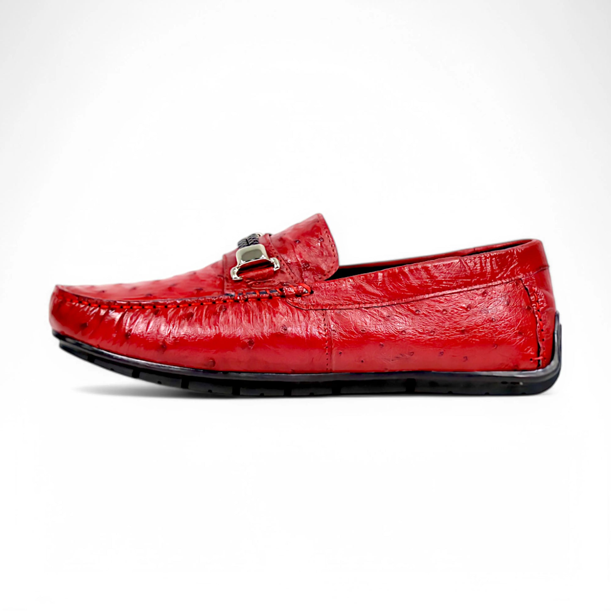 Mauri 3517/5 Campari Genuine Ostrich Loafers