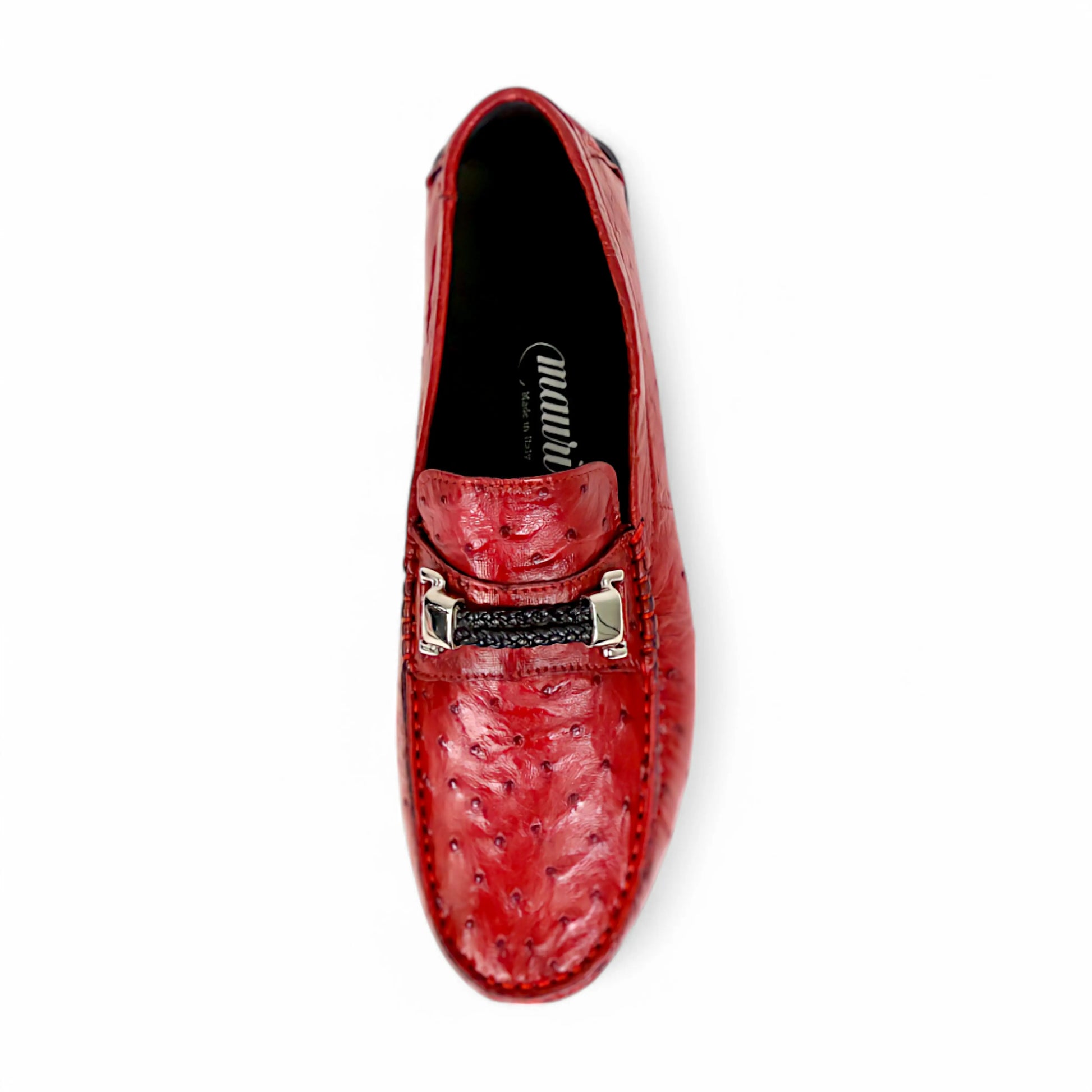 Mauri 3517/5 Campari Genuine Ostrich Loafers