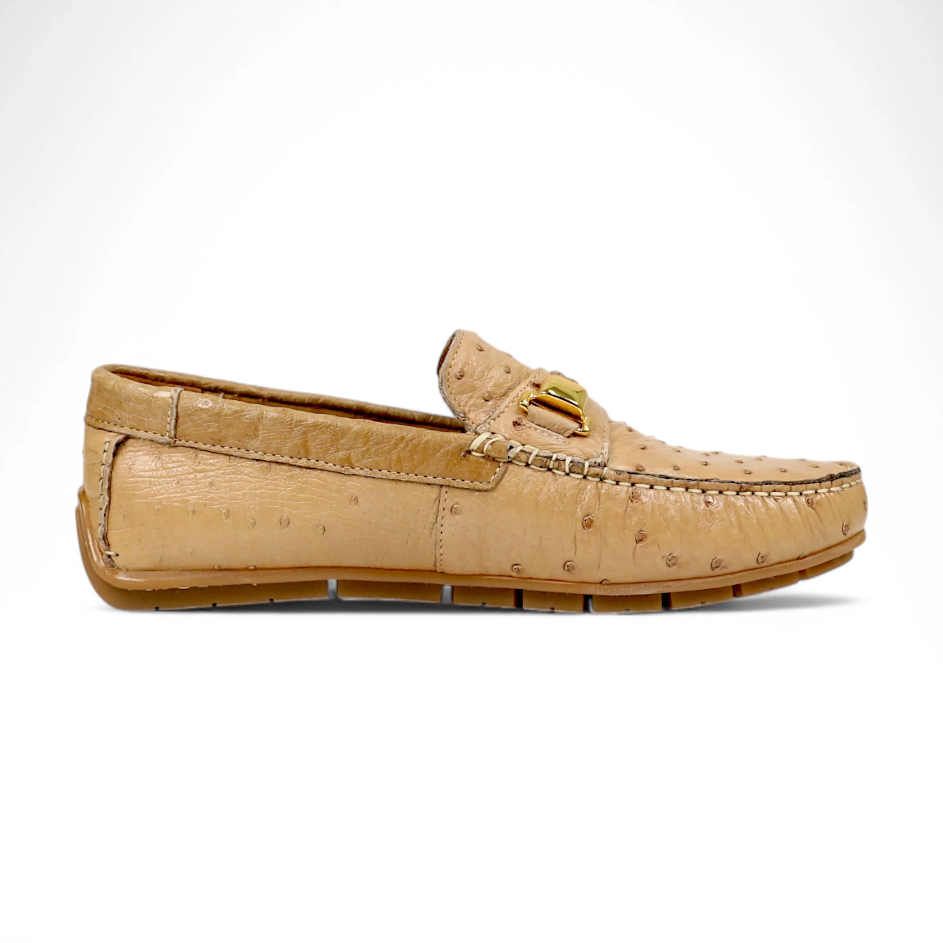 Mauri 3517/5 Dune Genuine Ostrich Loafers
