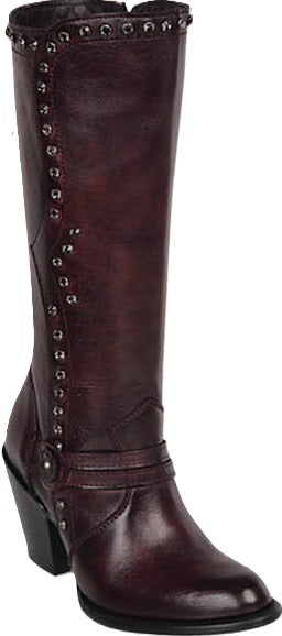 Los Altos 3618306 Women's Burgundy Genuine Leather High Top Boots