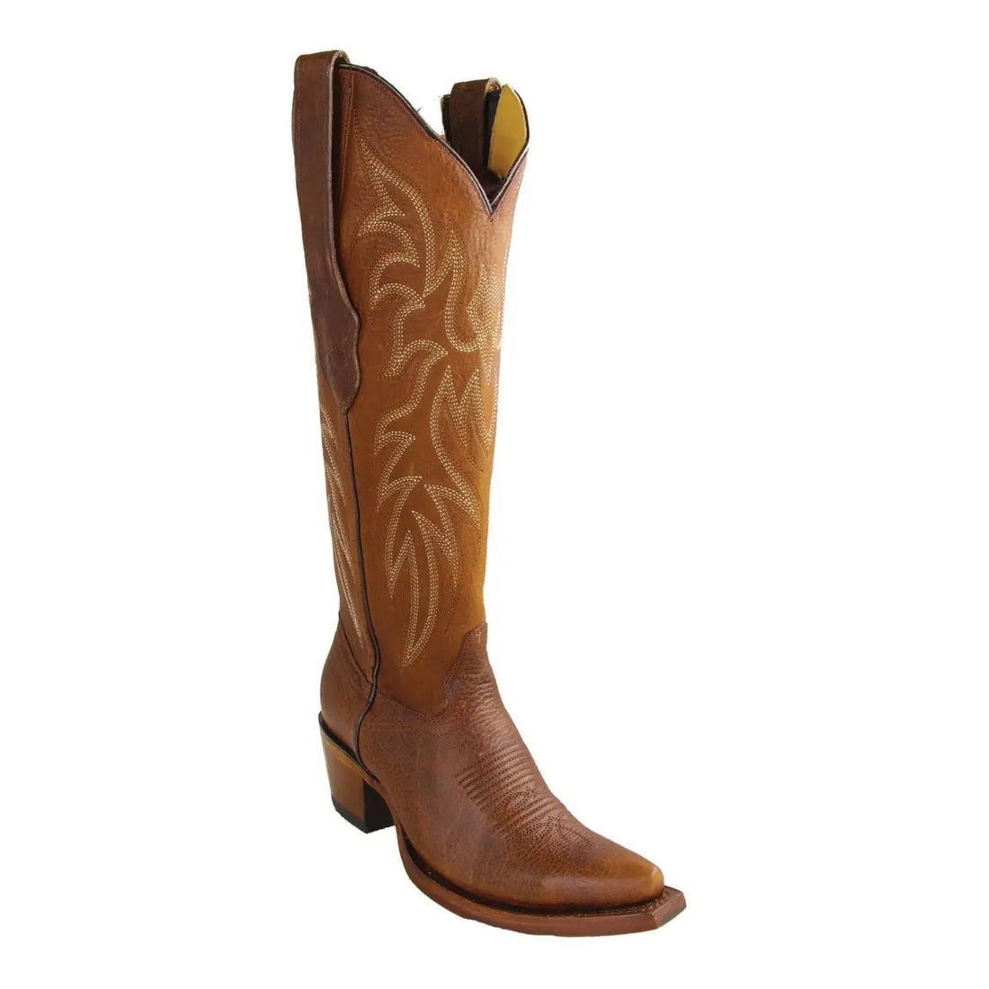 Los Altos 3819940 Women's Walnut Genuine Leather Snip Toe Cowgirl Boots
