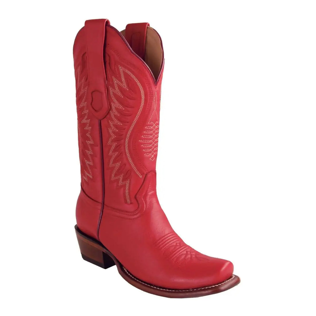 Los Altos 39N8312 Women's Red Genuine Deer Dubai Boots
