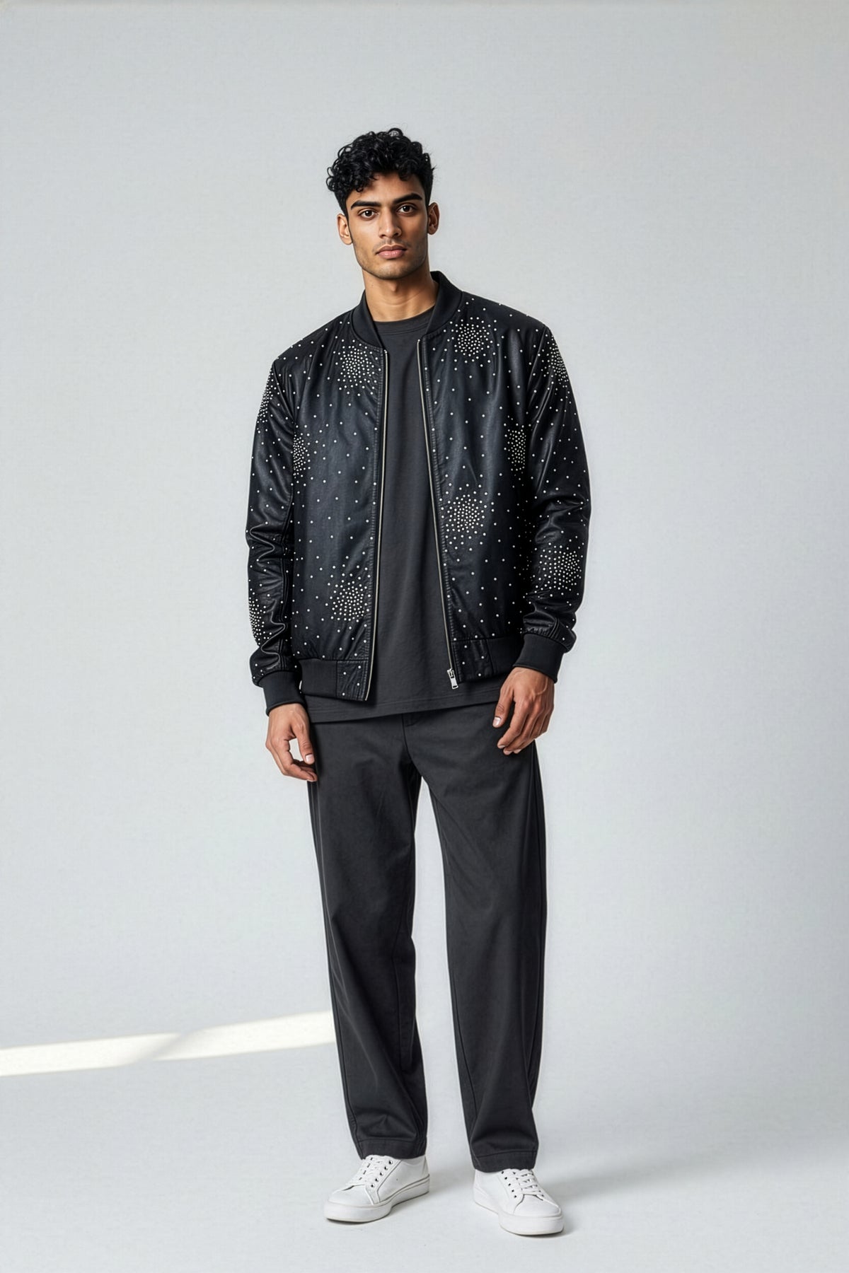 Jakewood 4004 Black Genuine Lambskin Leather Jacket