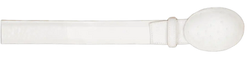 Wild West 2C11A0428 White Genuine Smooth Ostrich Cowboy Belt