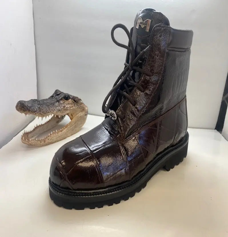 Mauri 4637/1 Brown Genuine Baby Crocodile Boots