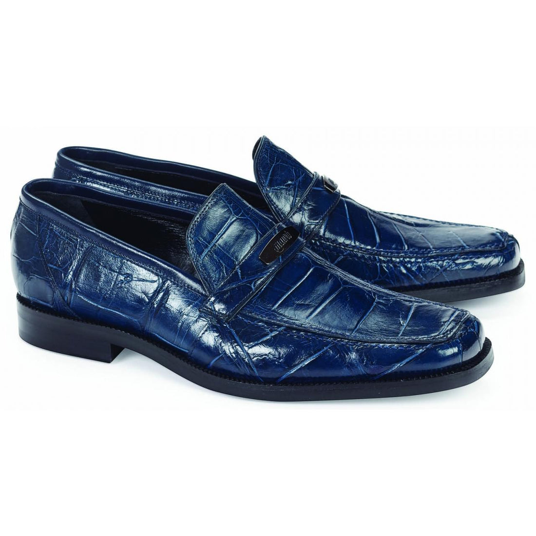 Mauri Spada 4692 Wonder Blue Genuine Alligator Loafer Shoes