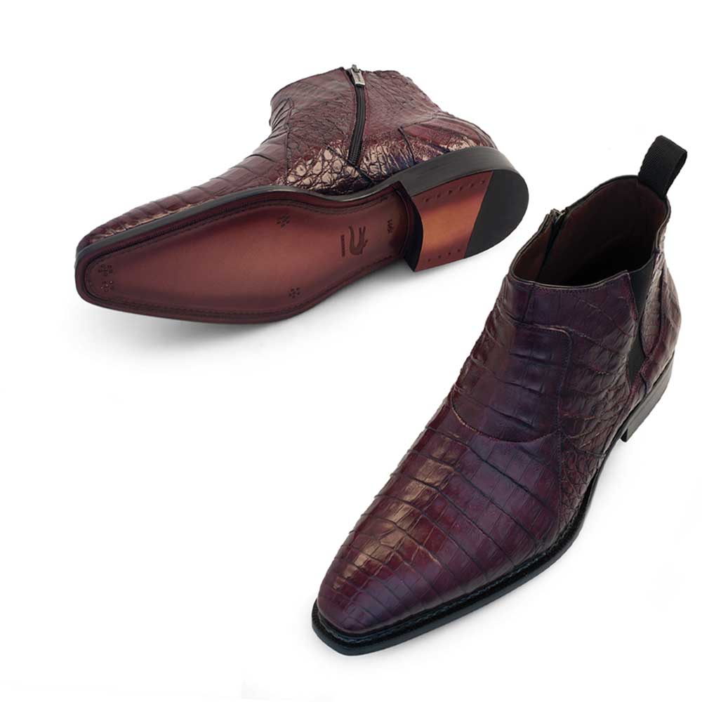 Mezlan Blackmore 4715-F Burgundy Crocodile Boots